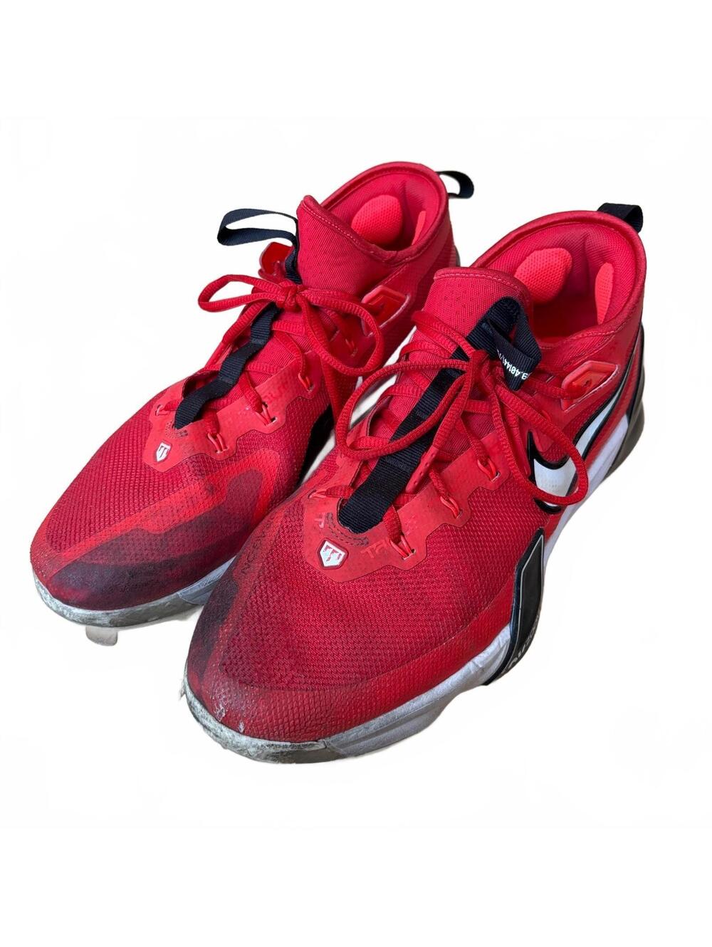 Nike Force Zoom Trout 9 Elite Baseball Cleats Sneakers Shoes Red Men's Size 11.5